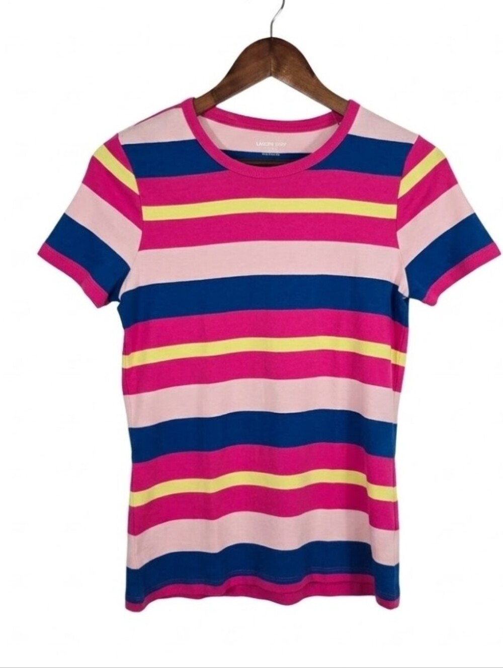 Lands' End colorful stripe tee